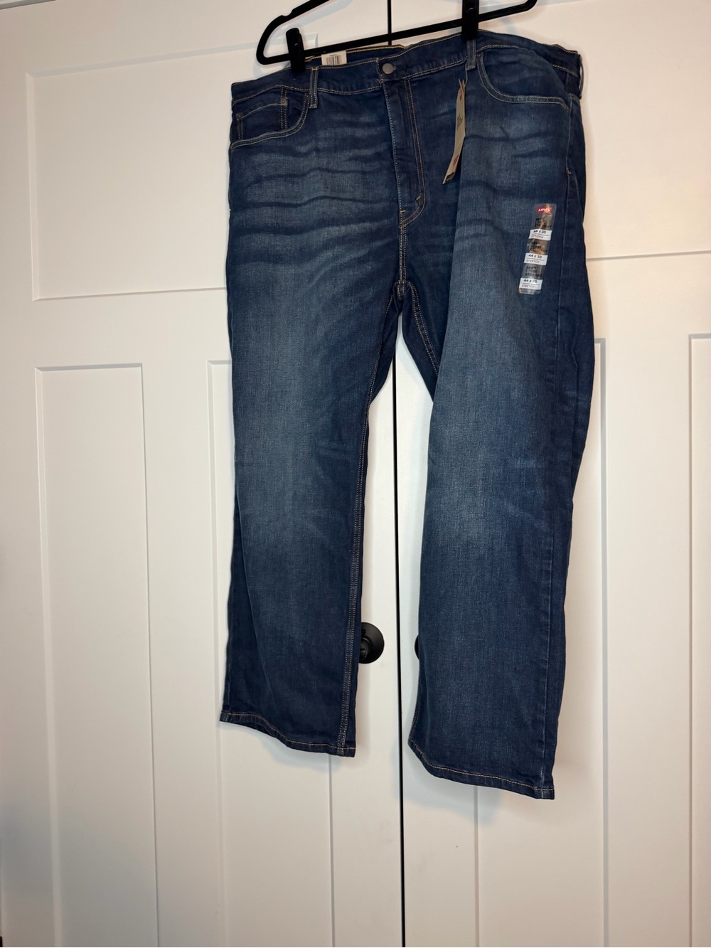 NWT Levi’s 569 Loose Straight Stretch Jeans Men’s 44x30 Dark Wash